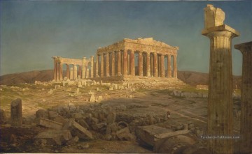  Hudson Peintre - Le Parthenon Paysage Fleuve Hudson Frederic Edwin Church